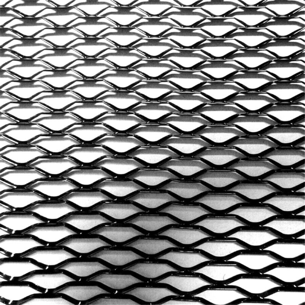 Fender mesh grill kofanger hættebeskytter udvendigt sekskant dekor aluminium