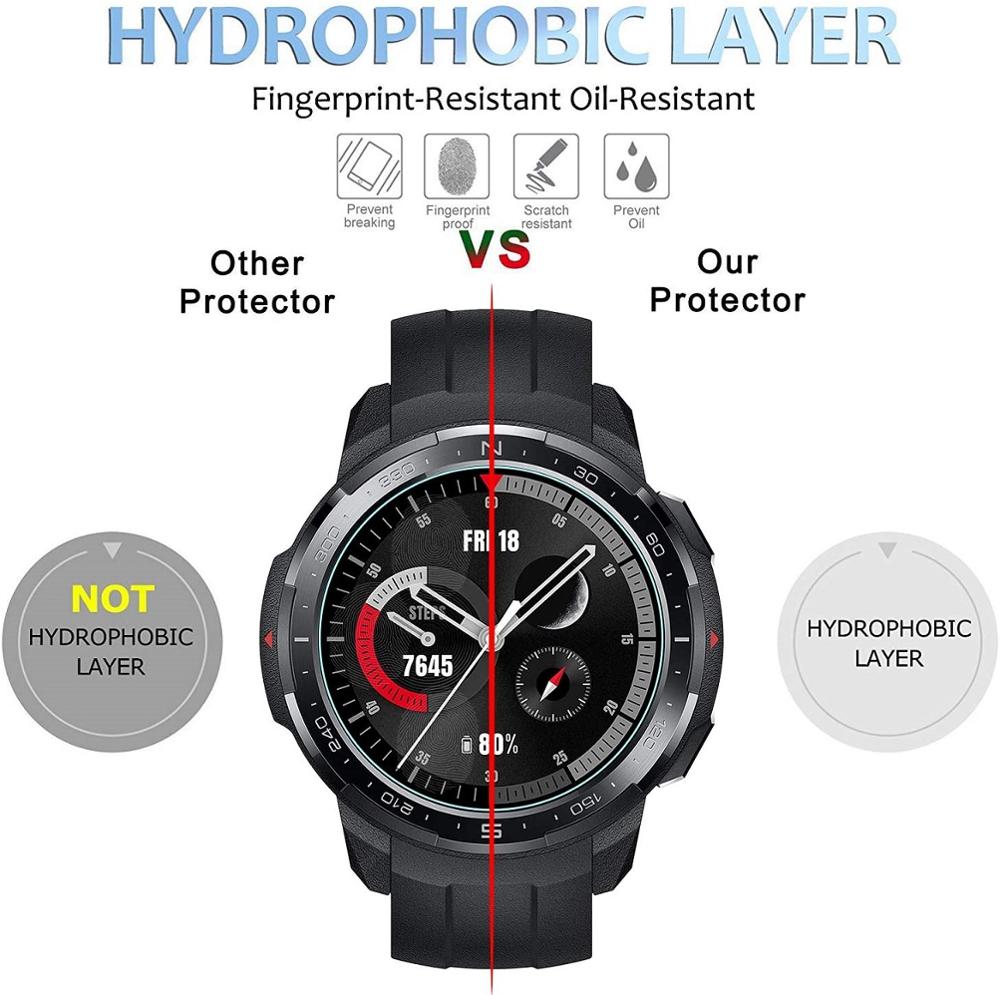 For honor watch gs pro hærdet glas skærmbeskytter filmbeskytter til huawei honor watch gs pro smart armbånd beskyttelsesfilm