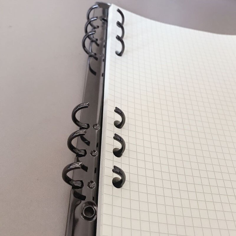 A5 A6 6-Holes Notebook Refills Journal Inner Pages Notebook Planner Filler Line Blank Grid Diary Metal Loose Leaf Binder Clip Co