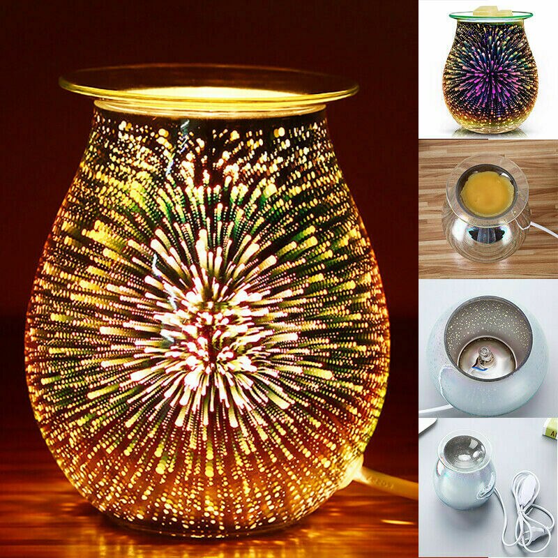 Faroot Electric Aroma Air Diffuser Desire Wax Melt Burner 3D Multifunction Home Aroma Diffuser Touch Light Night Light