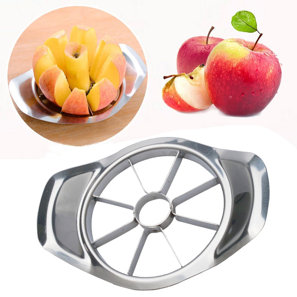 1pcs Apple Cutter Rvs Fruit Slicer Appelboor Peer Cutters Mes Dunschiller Cut Tool Easy Cut