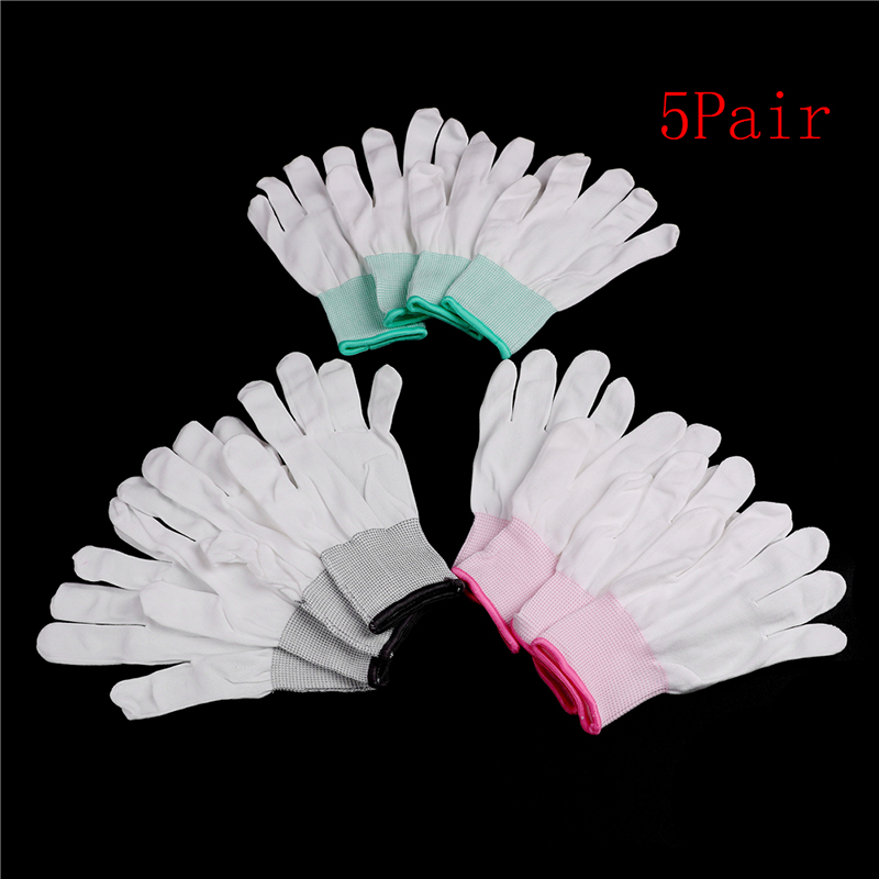 5 paar Antistatische Handschuhe Anti Statische ESD Elektronische Arbeits Handschuhe Pu Beschichtet Palm Beschichtet Finger PC Rutschfeste Für Finger Schutz