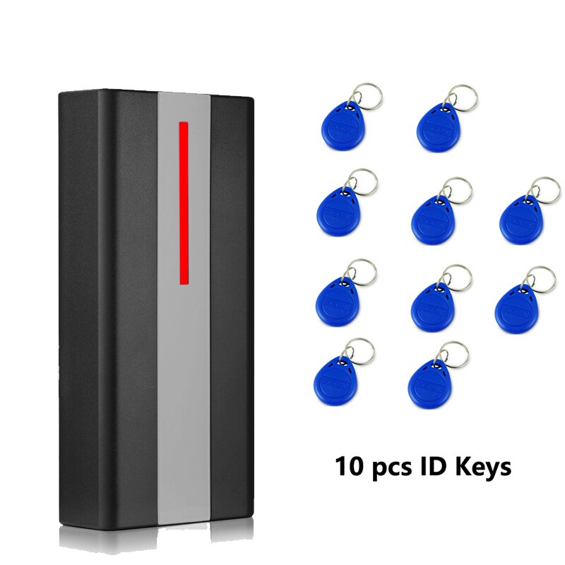 IP67 Waterproof 125khz RFID Standalone Access Control Reader 2000 user Proximity RFID Card Reader Access Control System: H1EM AC 10 key