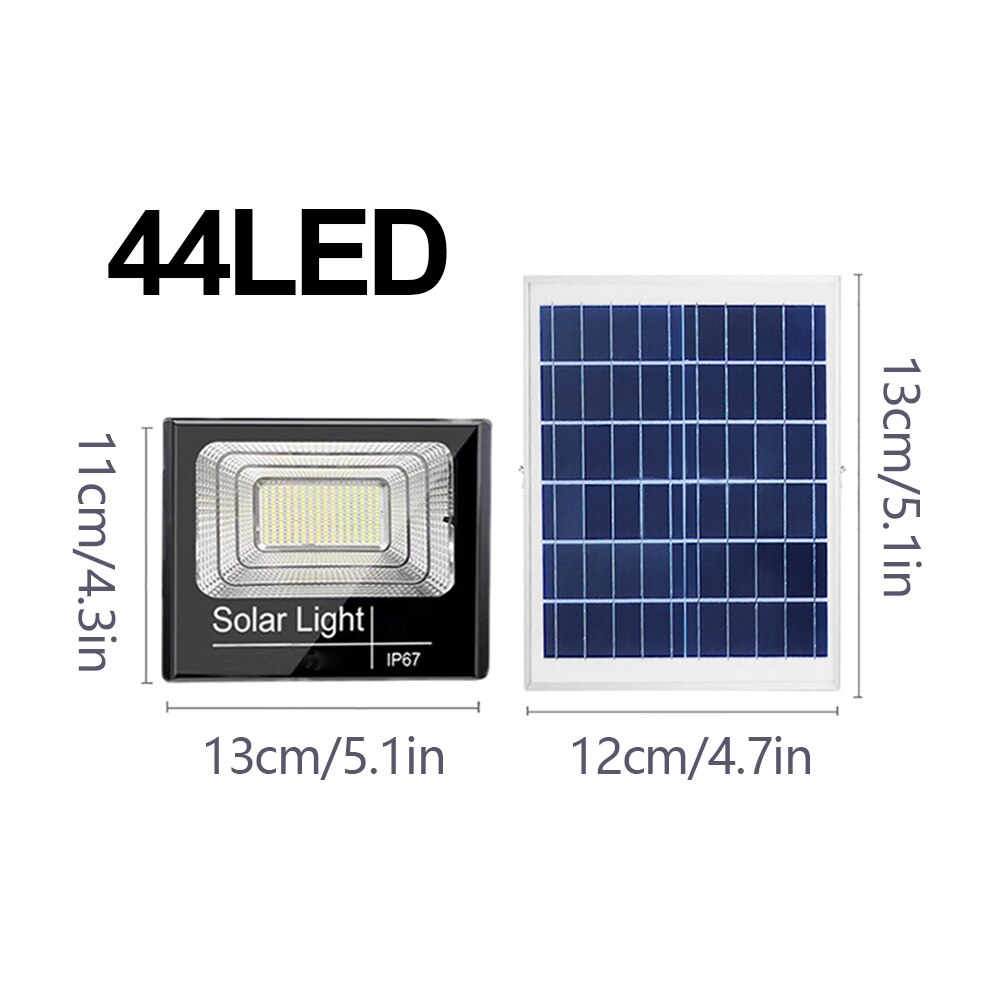 100W Solar LED Floodlight Outdoor - Waterproof Wall Lamp With Remote Control