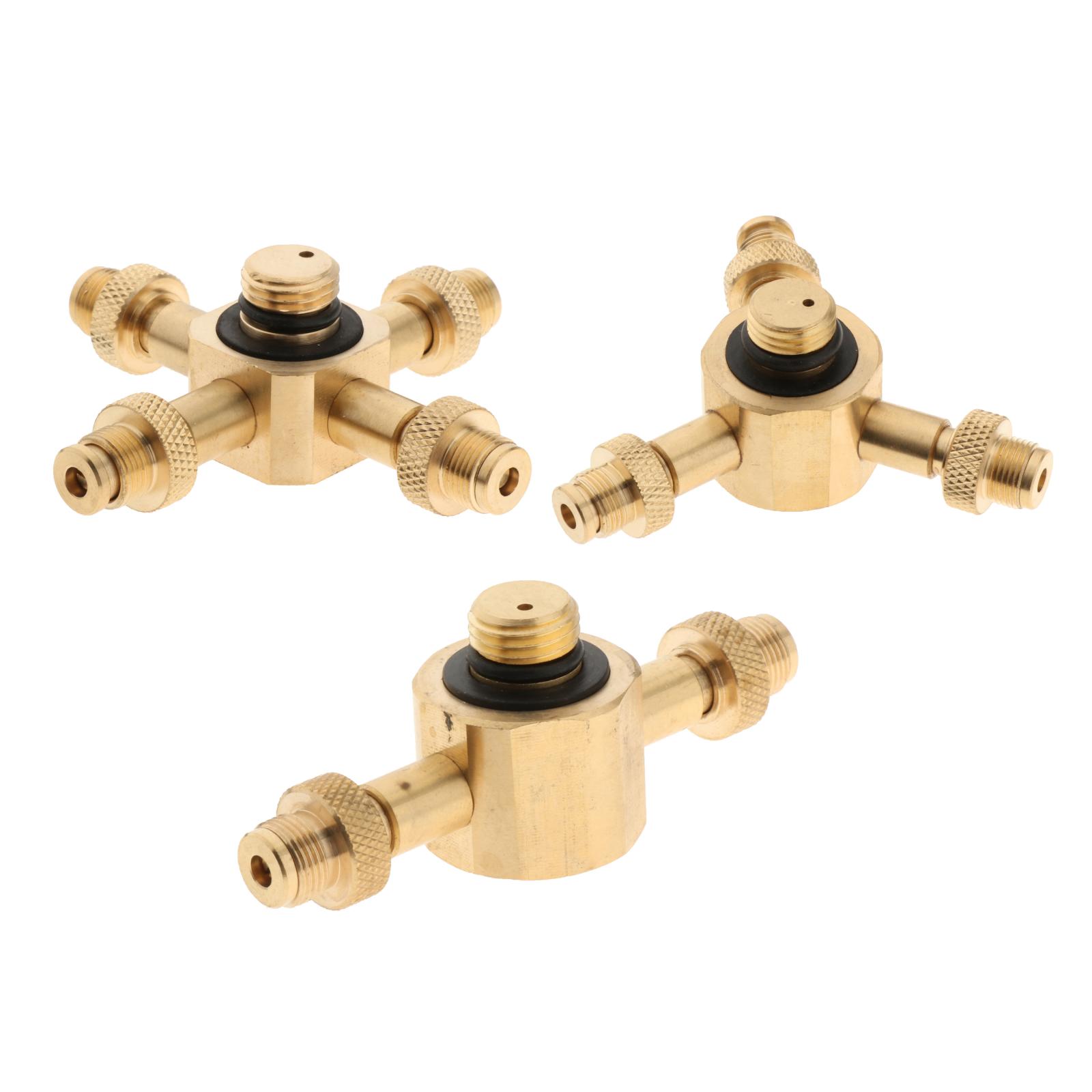 Gas Cylinder Connector, Outdoor Camping Stove Adapter Brass Gas Cylinder Stove Adapter Heads Furnace Converter Connectors
