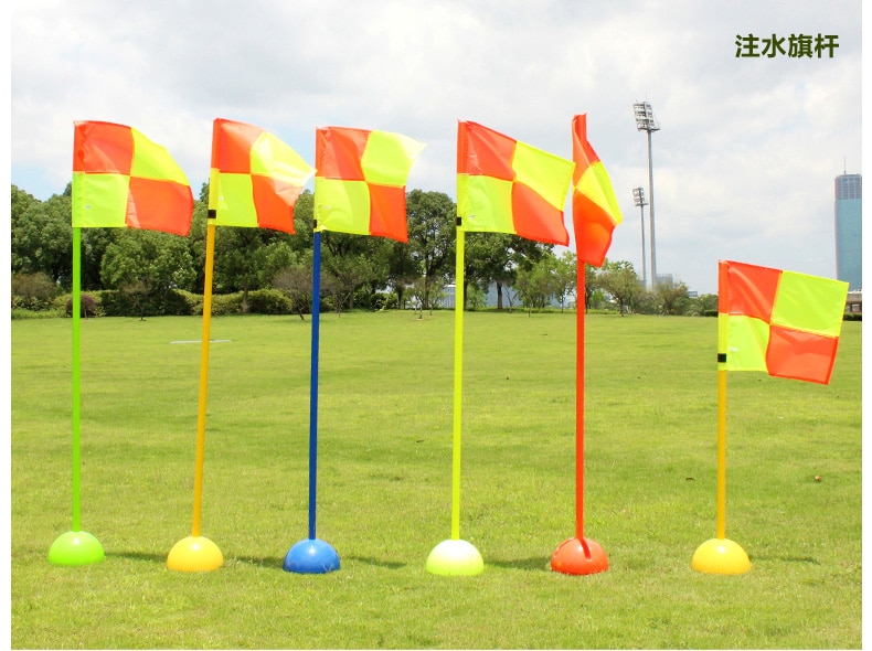 1 stk vanninjeksjonsbase fotball dørstang flagg logo bar treningsutstyr skilt hindermarkeringsstang