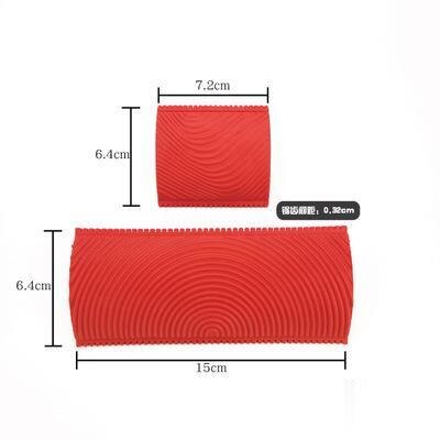 2 Pcs Wall Paint Runner Roller Brushes Wall Texture Art Painting Embossing Tool Classic Household Wall Decorative DIY Tools Set: A