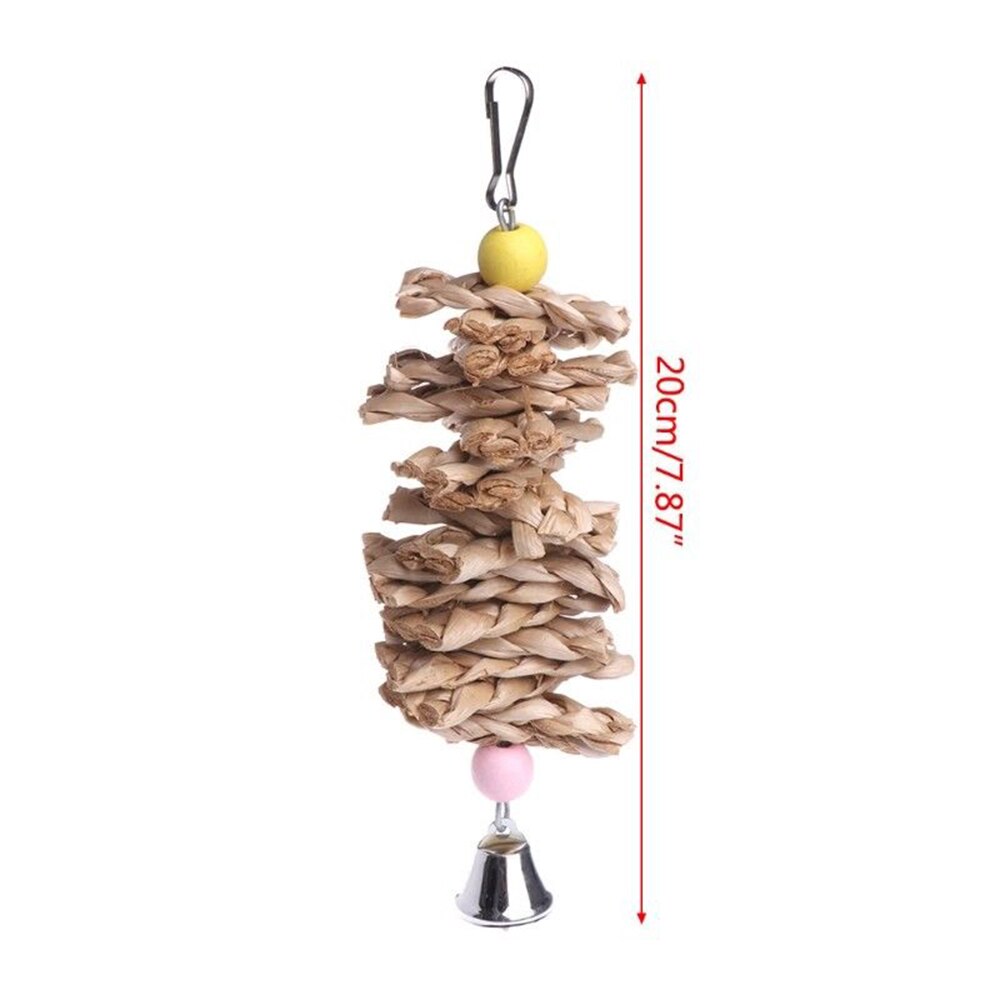 Parrot Bird Toy Supplies Chew Fun Mirror Stand Rod Biting Fun Mirror Stand Pole Small Bird Cage Play Equipment: A
