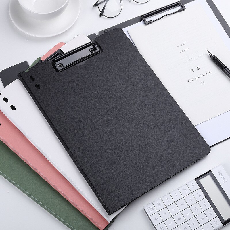 A4 Klembord Met Haak Plastic Clip Board Bestand Mappen Document Houders Tekening Schrijven Pad Kantoorbenodigdheden Student Briefpapier
