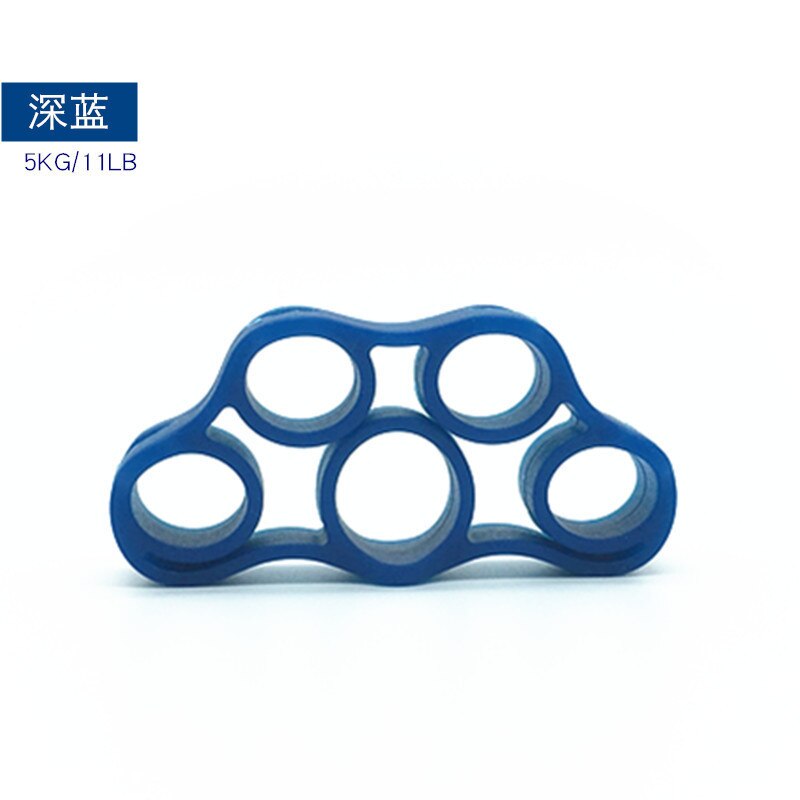 1 or 2 pcs Finger Stretcher Hand Resistance Bands Hand Extensor Exerciser Finger Grip Strengthener Strength Trainer Gripper Set: Dark blue