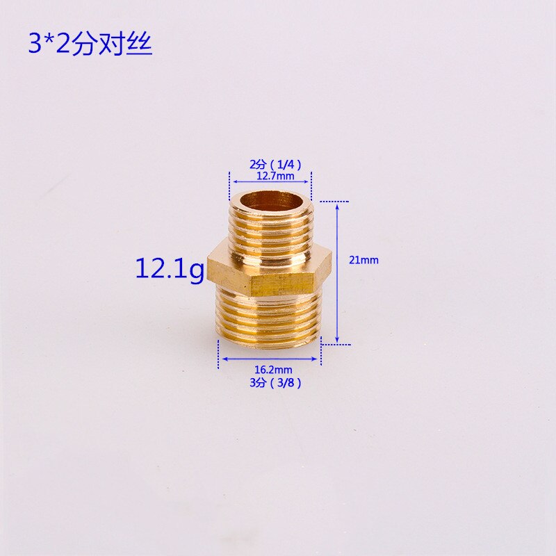 1/8 zoll 1/4 zoll 3/8 zoll 1/2 zoll männlichen gewinde Durcheinander Montage verhexen nippel anschluss BSP Außengewinde Stecker Schnell Adapter: 3X2