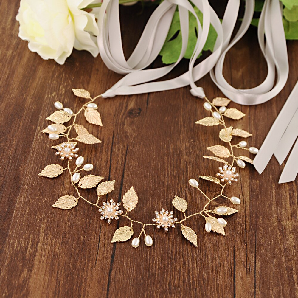 Cinturón TRiXY SH110 de hoja dorada para boda, cinturón Floral para novia, fajas de diamantes de imitación para novia, accesorios de boda, cinturones en el vestido: gray ribbon