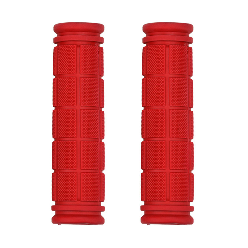 12 cm Rubber Fiets Handvatten Fixie Fixed Gear Bike Rubber 8 Kleuren Fietsen Bar Grips Fixed Gear Fiets Onderdelen 7: Red