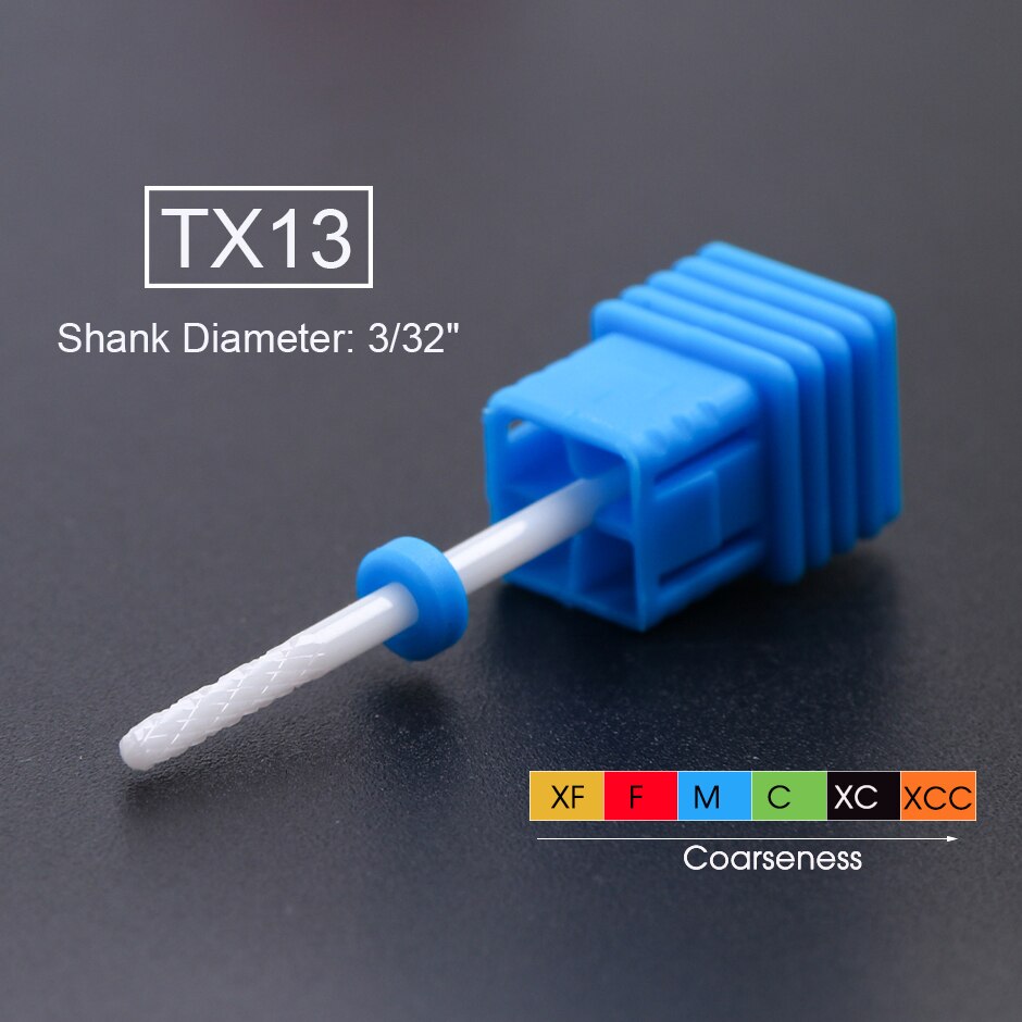 1pcs Small Round Remover Cutter for Manicure Dead Skin Nail Drill Ceramic Clean Bits Burr Pedicure Electric Nail File CHTX01-14: TX13