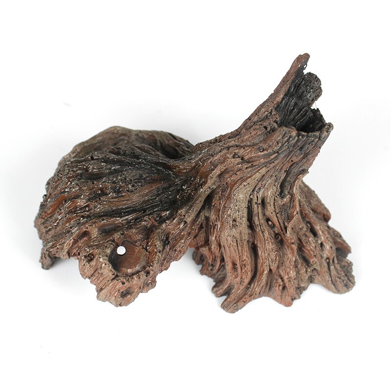 Ökologischen Harz Berg Fisch Spielen Baum Haus Aquarium Ornament Hohl See Protokoll Baum Tunnel Höhle Aquarium Dekoration