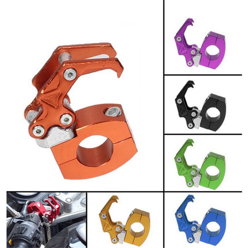 Ganchos universales para motocicleta, bolsa de equipaje, gancho para casco, fácil de instalar, soporte para bolsa de almacenamiento, aleación de aluminio