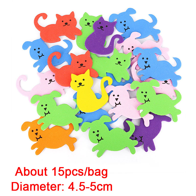 Naklejki 3D z pianki EVA Cartoon Animal Number Star Heart Vehicle Mix Color Samoprzylepne naklejki rzemieślnicze dla dzieci DIY Education Toys Gift: Ciemnoszary