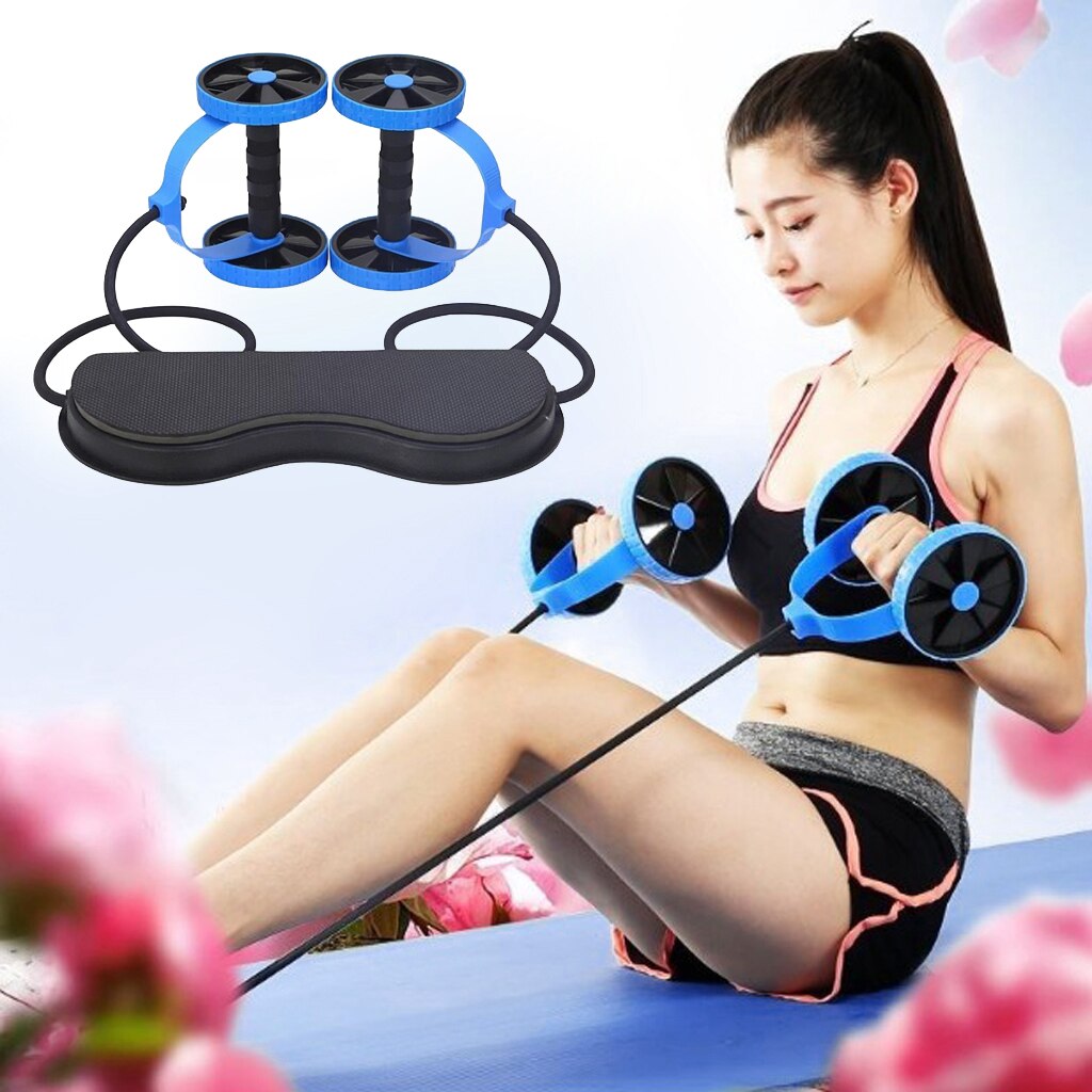 Roue à roulettes Ab avec équipement d'entraînement d'exercice de entraîneur de muscles abdominaux Mat
