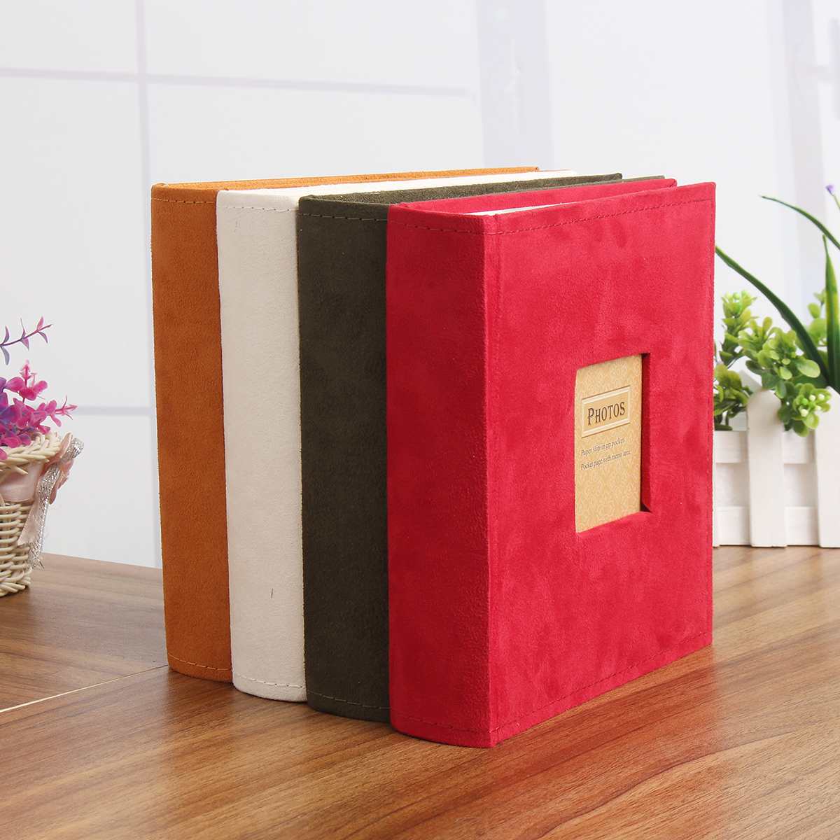4R 6" Photo Albums Holds 200 Photos Slip In Memo Family Memory Picture Storage Hold Case Baby Wedding Graduation Album Scrapbook