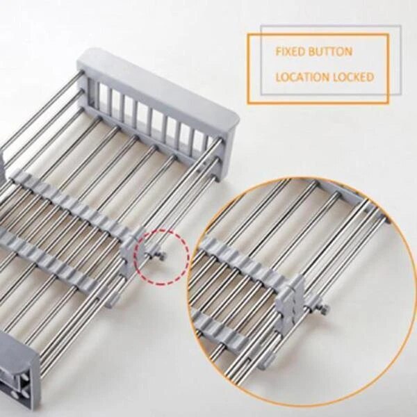 Economical Retractable Sink Water Filter Rack Drain Basket Stainless Steel Kitchen Sink Dish Drainer Counter