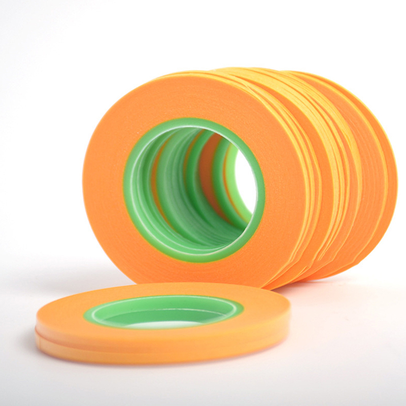 Bred 1mm/2mm/3mm- modell sprøytingsbelegg farge ultrafin diy spesiell maskeringstape 18m -modell dekktape
