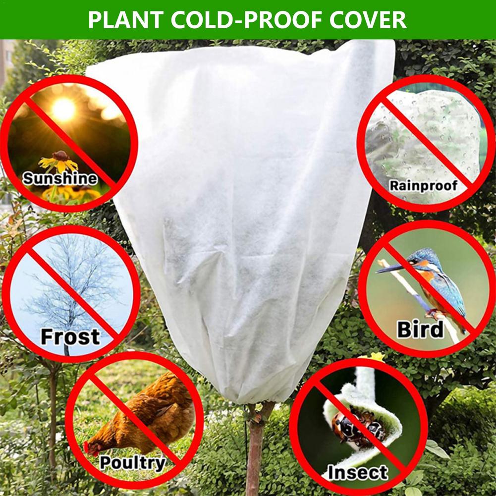 Plant Cover Winter Warm Cover Tree Shrub Plant Protecting Bag Frost Protection For Yard Garden Plants Small Tree Sapling