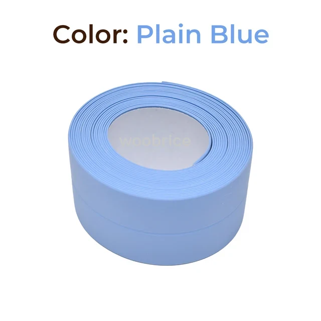 Afdichtingstape voor badkamer en keuken, waterdichte randtape voor in de badkamer, schimmelwerende kit, afgedichte waterdichte isolatietape, sticker: Blauw / 5m / 30mm