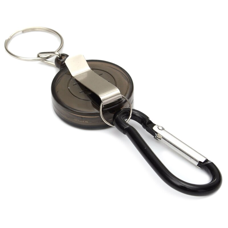 2 stuks badgerol - intrekbare terugslag yoyo skipas-id-kaarthouder sleutelhanger kleur: rood aantal :2 stuks