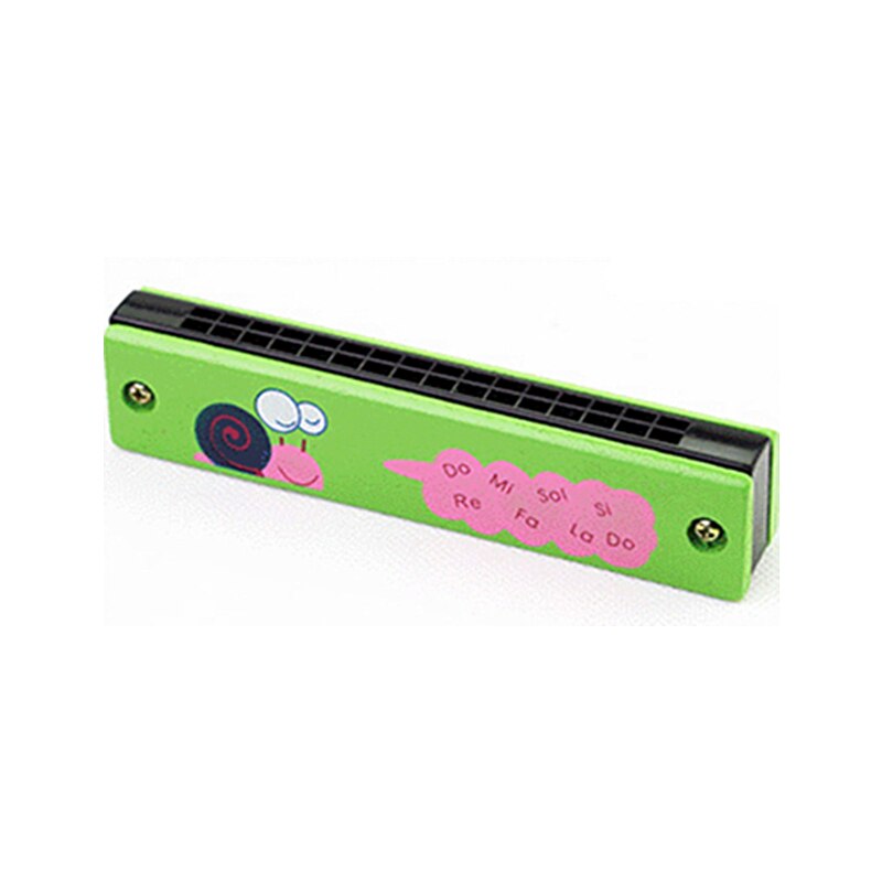 Children Harmonica 16 Holes Cute Cartoon Harmonica Kids Wind Instrument Beginner Musical Educational Toy: Snails