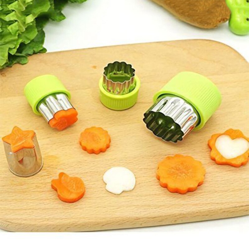 12xVegetable Mold Cutting Tools Cutters Shapes Pie Fruit Cookie Baking Crust