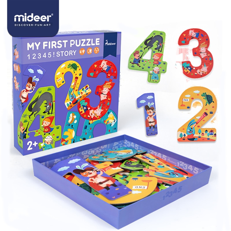 Mideer Puzzels Educatief Speelgoed Doos Puzzels Voor Kinderen Digitale Papier Creatieve Speelgoed Kinderen Puzzel Speelgoed Voor Kinderen 2-4 jaar