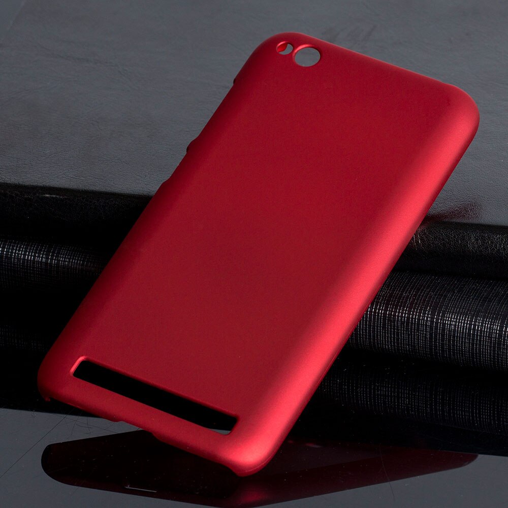 Matte Plastic Coque Cover 5.0For Xiaomi Redmi 5A Case Voor Xiaomi Redmi 5A Redmi5A Telefoon Terug Coque Cover Case: Red