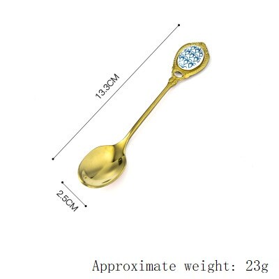Qiangzon Glass Stirring Rods Coffee Spoons Dessert Spoons Creative Colorful Glass Sugar Spoon Tea Spoon Stir Bar Spoon Stirring Spoon Ice Cake Desser