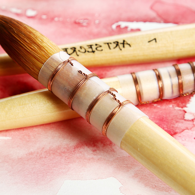 1Piece Nylon Hair Watercolor Paint Brush Pointed Artist Painting Brushes Acrylic Brushes Art Supplies 15RT