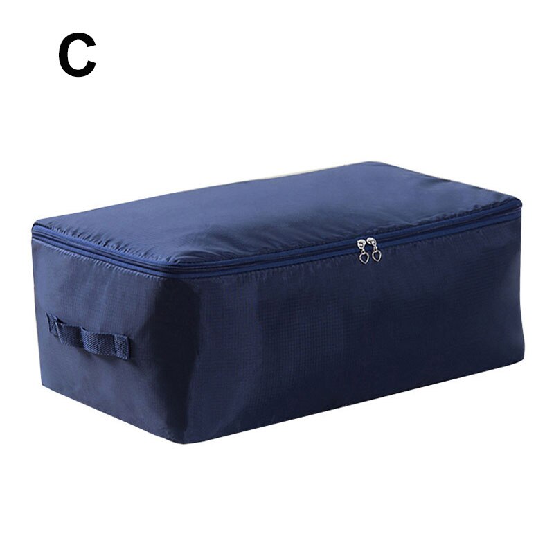 Foldable Oxford Cloth Storage Bag Clothing Bedding Blanket Quilt Closet Organizer Box Cabinet Wardrobe Container With Handles: C
