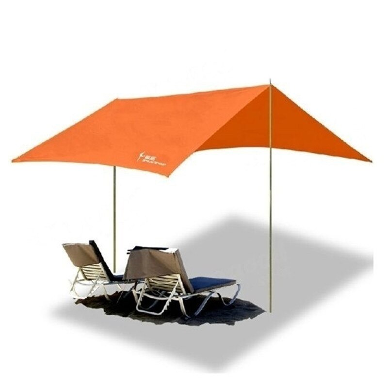 5 farver ultralette solbeskyttelse campingmåtte strandtelt markise baldakin taffeta presenning vandtæt camping solskærm