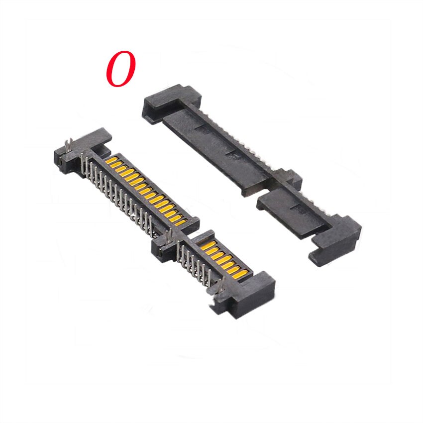 5PCS SATA Interface Socket SSD Solid State Drive Seat 7+15P 7P 22PIN Connector: O