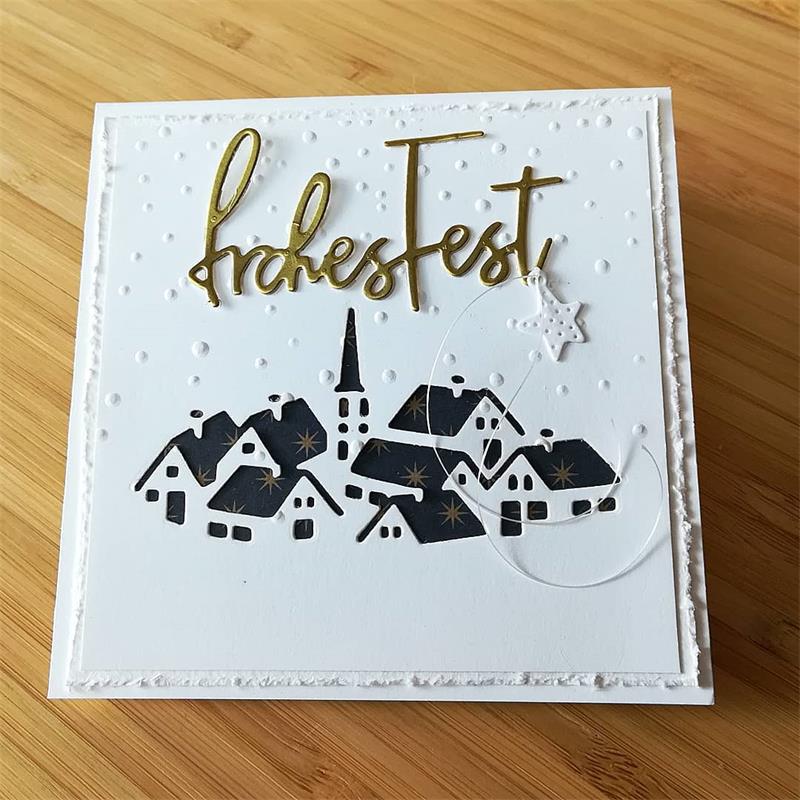 CH Sneeuw Huis Metalen Stansmessen Embossing Scrapbooking Stencil Craft Cut Sterft Voor DIY Kaart Ambachten Handgemaakte