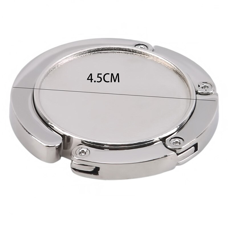 1pcs Portable Folding Crystal Alloy Purse Handbag Bag Hanger Hook Holder Table Hook Unique Bag Parts Accessories