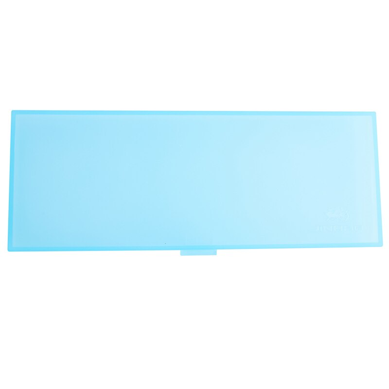 Jinhao Matte Doorschijnende Pen Case Eenvoudige Multifunctionele Opslag Potlood-Box 8 Kleuren Voor Kiezen Briefpapier Schoolbenodigdheden: Transparent blue