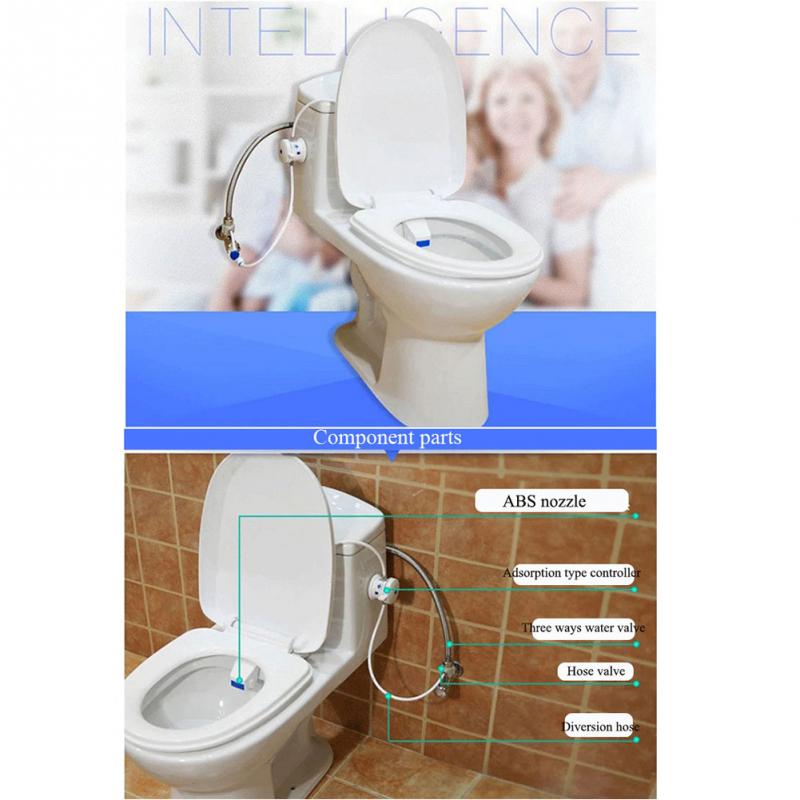 Bad toalett spyling sanitær enhet intelligent rengjøring adsorpsjon type toalettsete bidet