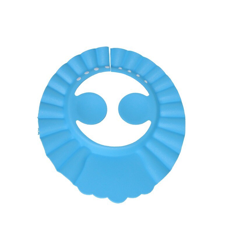 Capote de sécurité bébé casquette réglable bain shampooing bouchon oreille protecteur enfant bonnet de douche bébé bain épaissi bouchon de protection: Bleu