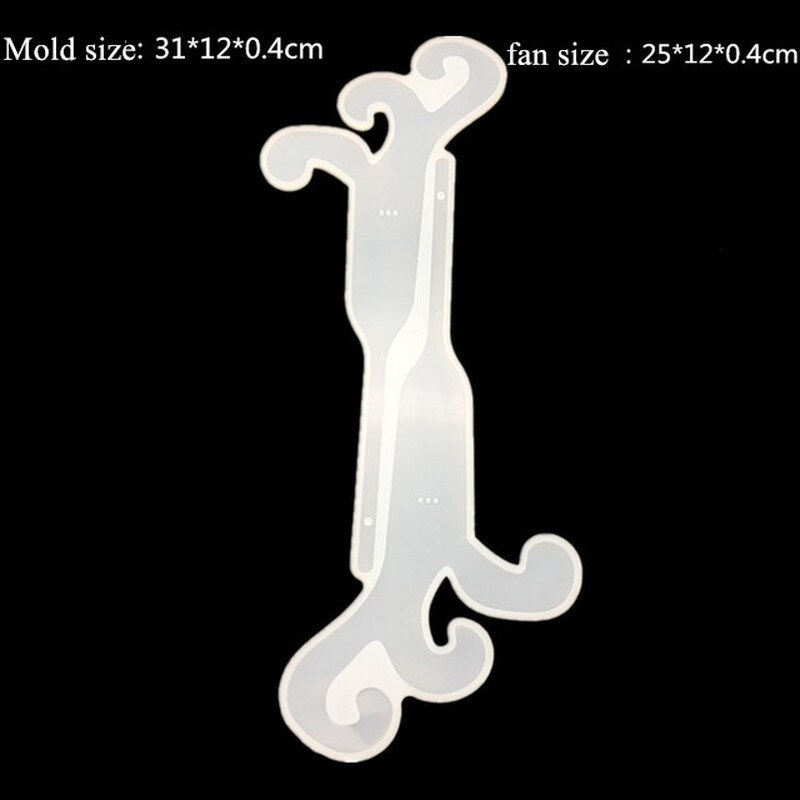 1 pc handwaaier siliconen mal uv epoxyhars voor het maken van sieraden, bladwijzers, handgemaakte decoratieve gereedschappen, kristal epoxy diy siliconen mal