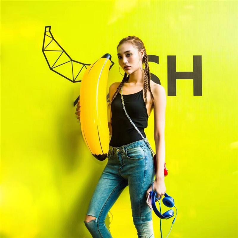 6PCS Banaan Speelgoed Kunstmatige Duurzaam Tropische PVC Bananen Modellen Voor Winkel Decor Outdoor Opblaasbaar Speelgoed