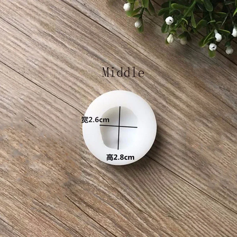 1 Uds. Herramientas de molde de silicona de arcilla suave forma de pan al vapor 3D cara de bebé molde Universal para pastel de Fondant 3 tipos tamaño grande medio pequeño: Verde claro