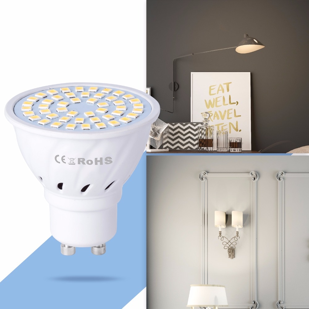 Gu10 ledet  e27 lamper  e14 søkelyset pære 48 60 80 ledet lampara 220v gu 10 bombillas ledet  MR16 gu5.3 lampada få øye på lys  b22 5w 7w 9w