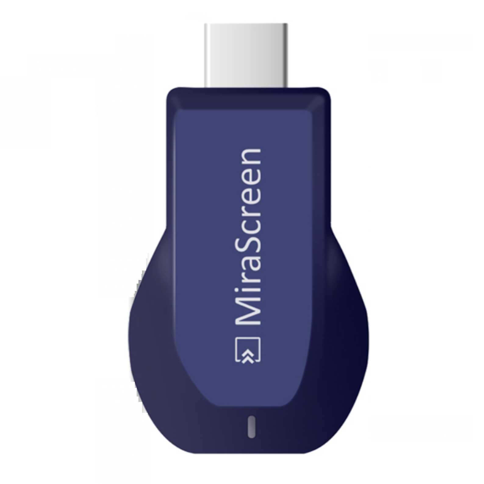 Mirascreen Draadloze Hdmi Tv Dongle Media Player Tv Stick Ondersteuning Miracast Airplay Dlna Full 1080P Media Tv Stick In voorraad: Blauw