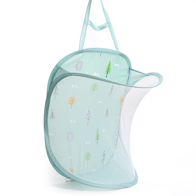 Foldable Breathable Laundry Basket Wall-mounted Laundry Hamper Multifunctional Household Large-capacity Laundry Hamper: green