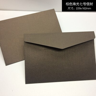 20pcs #7 Envelopes 162mmX229mm C5 Business Invitation Envelopes 250gsm Pearl Paper Envelopes: bronze 20pcs
