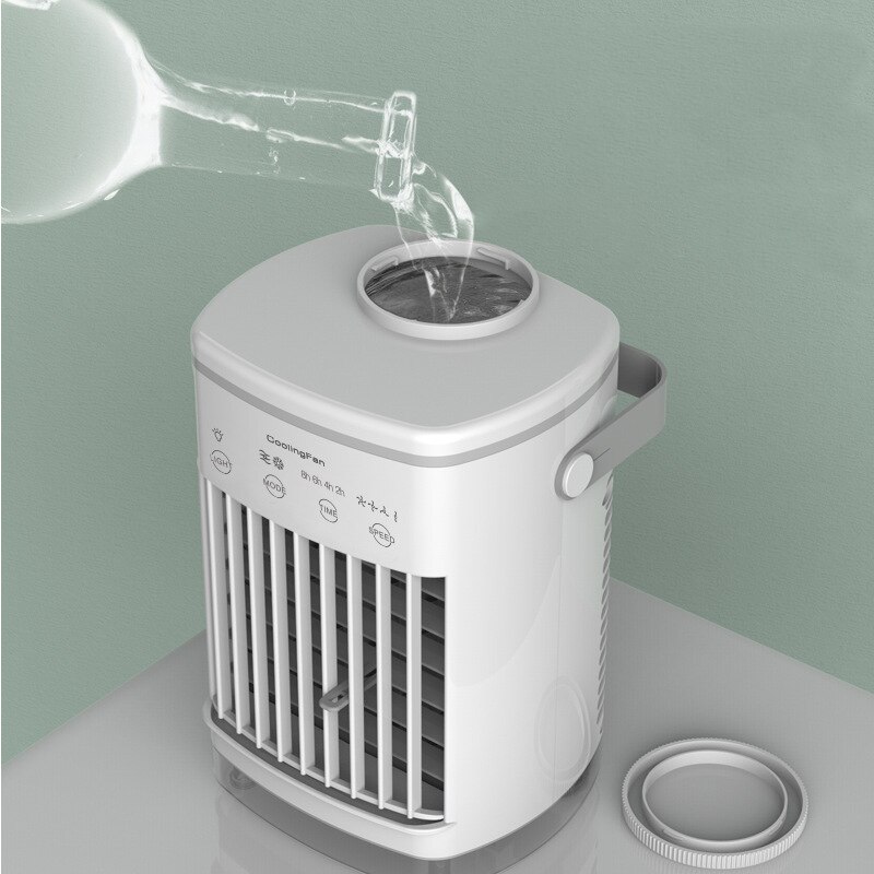 Portable Air Conditioner, Evaporative Air Conditioner Fan with Water Tank Camping AC Unit, Personal Air Cooler Desktop